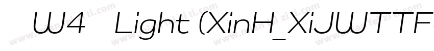 信黑 W4 简 Light (XinH_XiJWTTF字体转换